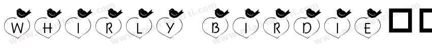 Whirly Birdie字体转换